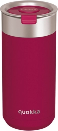 Ανοξείδωτη θερμική κούπα Quokka Boost Maroon με σουρωτήρι, μπορντό, 400 ml