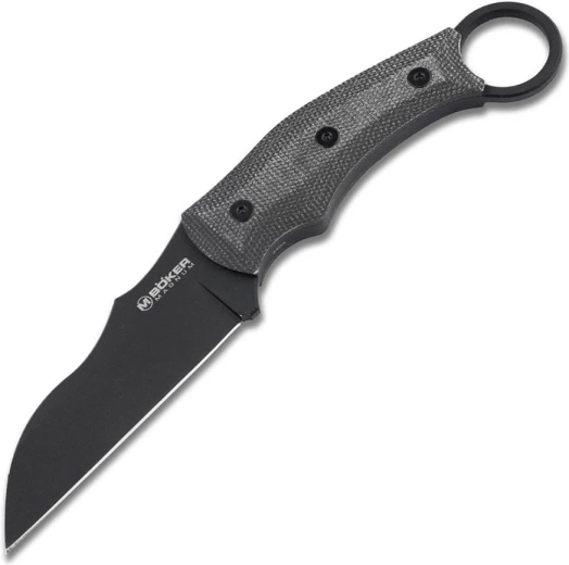 Τακτικό karambit Magnum Straight Karambit, 9,7 cm, PVD, μαύρο, Micarta, θήκη Kydex