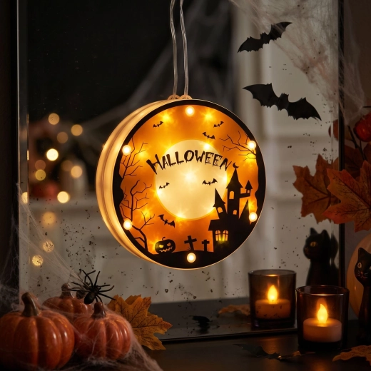 3D διακοσμητικό LED φωτιστικό Halloween με μπαταρίες