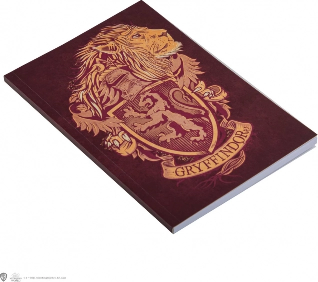 Harry Potter ριγέ μπλοκ σημειώσεων Gryffindor