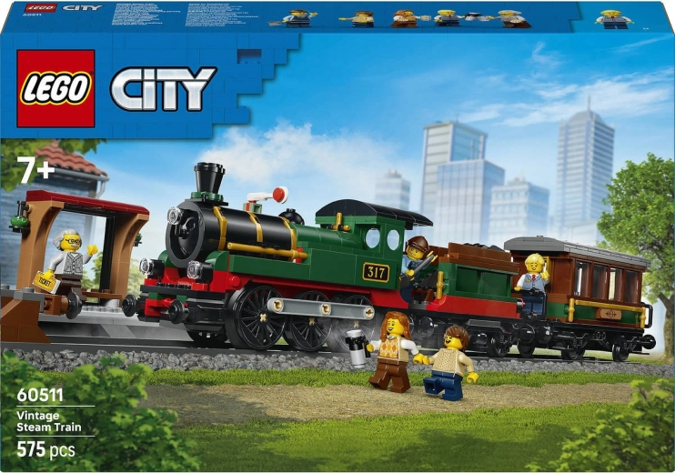 LEGO City Ρετρό τρένο με ατμομηχανή
