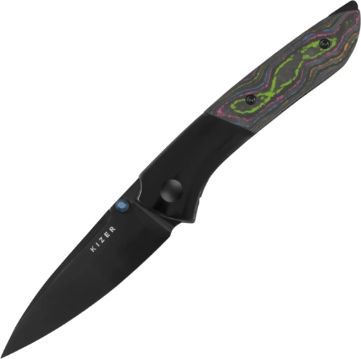 Kizer Spitfire αναδιπλούμενο μαχαίρι S35VN, τιτάνιο και camo carbon 80s - 1 τεμάχιο