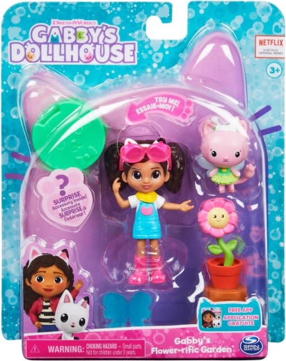 Μικρό σετ κήπου Gabby's Dollhouse με φιγούρα της Γκάμπι