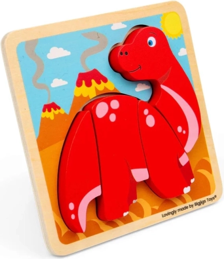 Bigjigs toys ξύλινο ένθετο παζλ διπλόδοκος