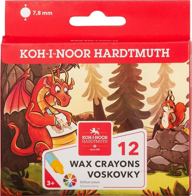 Σχολικές κηρομπογιές KOH-I-NOOR 12 τεμ.