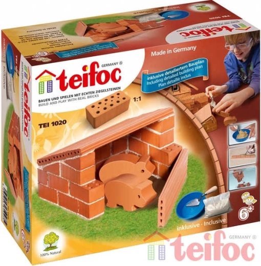 Σετ κατασκευής σπιτιού Teifoc Pigs - 1 τεμάχιο