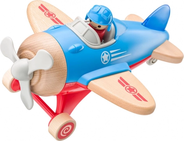 Μεγάλο παιχνιδιάρικο αεροπλάνο με πιλότο, με φώτα και ήχους