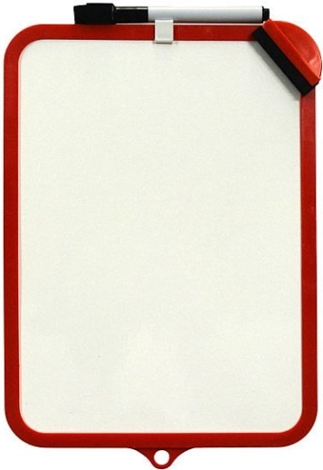 Αμφίπλευρος σβηστός πίνακας Concorde 19 × 29 cm κόκκινος