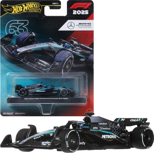 Hot Wheels Premium αγωνιστικό μονοθέσιο Formula 1 Mercedes-Benz F1 George Russell #63