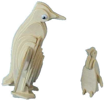 Woodcraft ξύλινο 3D παζλ πιγκουίνος