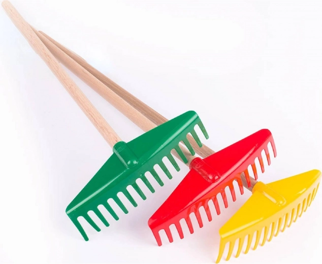 Lena παιδική τσουγκράνα με ξύλινη λαβή 60 cm