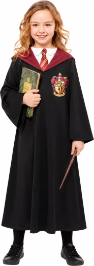 Παιδική στολή κοριτσιού Harry Potter Ερμιόνη Γκρέιντζερ Γκρίφιντορ με ραβδί