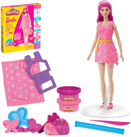 Σετ δημιουργικής απασχόλησης Play-Doh Barbie Μαλλιά και καρδιές