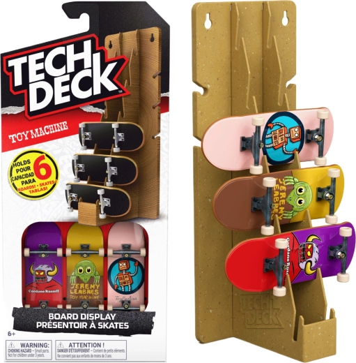 Tech Deck Toy Machine βάση προβολής για fingerboard με 3 skateboard