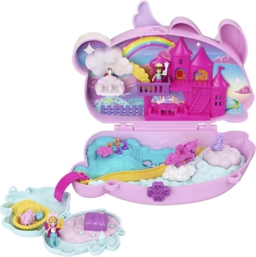 Polly Pocket συμπαγές σετ 2 σε 1 Το παραμυθένιο βασίλειο των κουνελιών