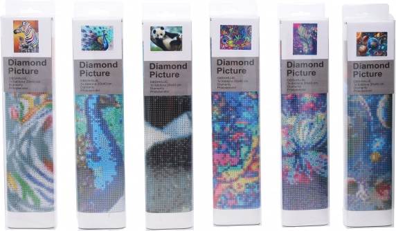 Δημιουργικό σετ diamond painting 30 × 40 cm – μίξη θεμάτων