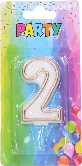 Πάρτι κεράκι Χρυσός αριθμός 2