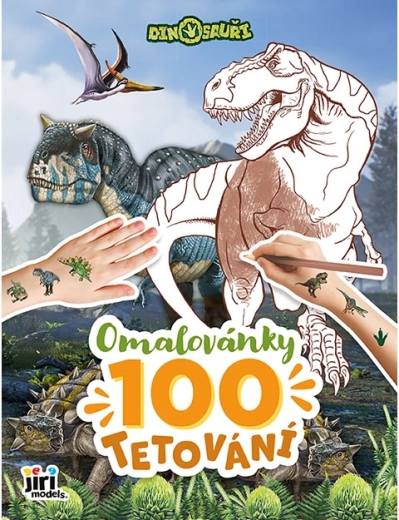 Βιβλίο ζωγραφικής και 100 τατουάζ Δεινόσαυροι