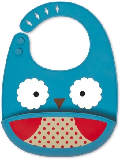 Skip Hop Zoo σιλικονούχα σαλιάρα για παιδιά 6 μ+