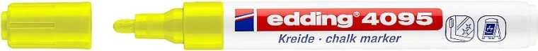 Μαρκαδόρος κιμωλίας edding 4095 νέον κίτρινος