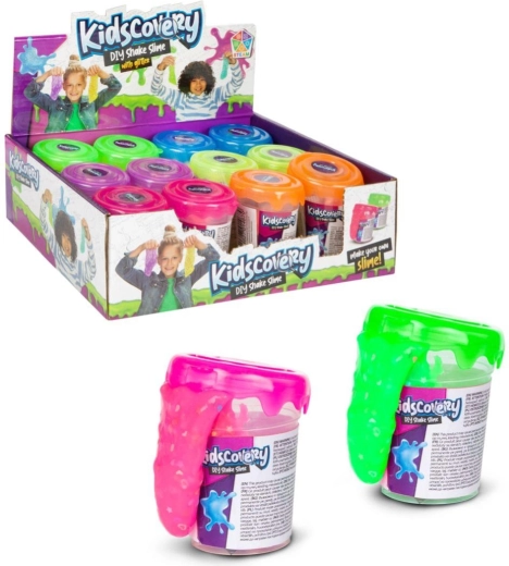 Kidscovery σετ για την κατασκευή slime – 6 χρώματα (12 τεμ. στο κουτί)
