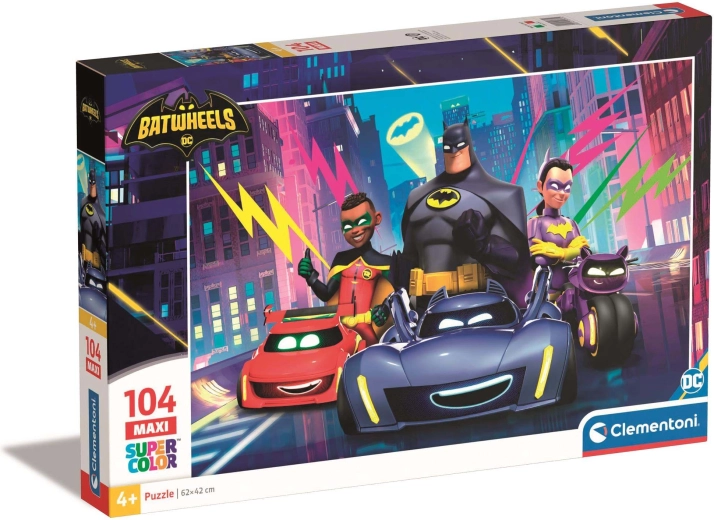Παζλ maxi 104 τεμαχίων CLEMENTONI BATWHEELS