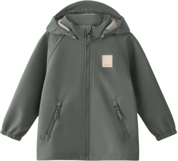 Παιδικό softshell μπουφάν Leokid Lake agave green, μέγεθος 116