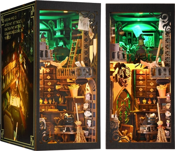 2Kids Toys 3D κατασκευή σελιδοδείκτη βιβλίου, μινιατούρα σπιτιού μάγισσας