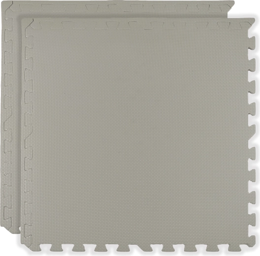 Humbi αφρώδες πτυσσόμενο δάπεδο-υπόστρωμα 120 × 60 cm, 2 τεμάχια, ανοιχτό γκρι