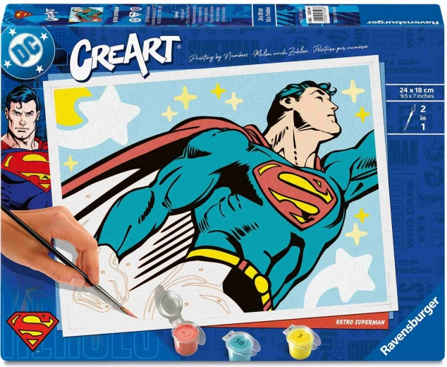 Δημιουργική ζωγραφική με αριθμούς CreArt Superman