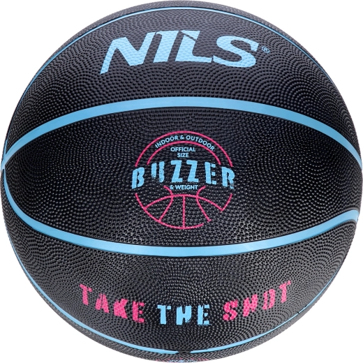 Μπάλα μπάσκετ NILS Buzzer μέγεθος 7 – μαύρη