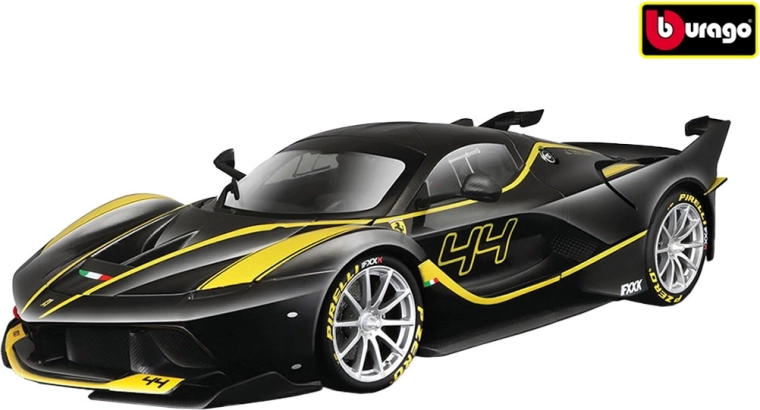 Bburago Ferrari FXX K 1:18 μαύρο μοντέλο RACE+PLAY