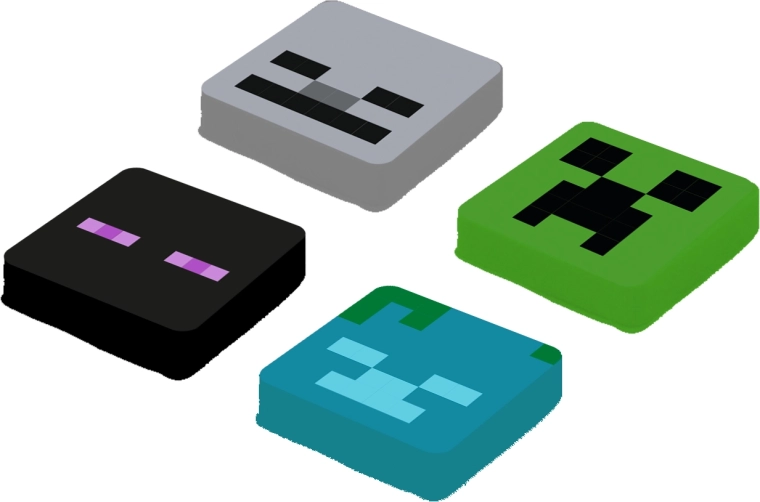 Pixie Crew Minecraft σετ ανταλλακτικών multipixels Enderman