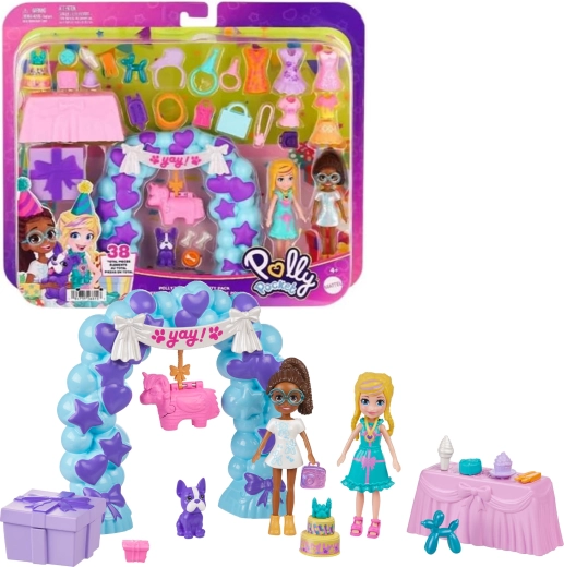 Polly Pocket πάρτι γενεθλίων με κούκλες και αξεσουάρ