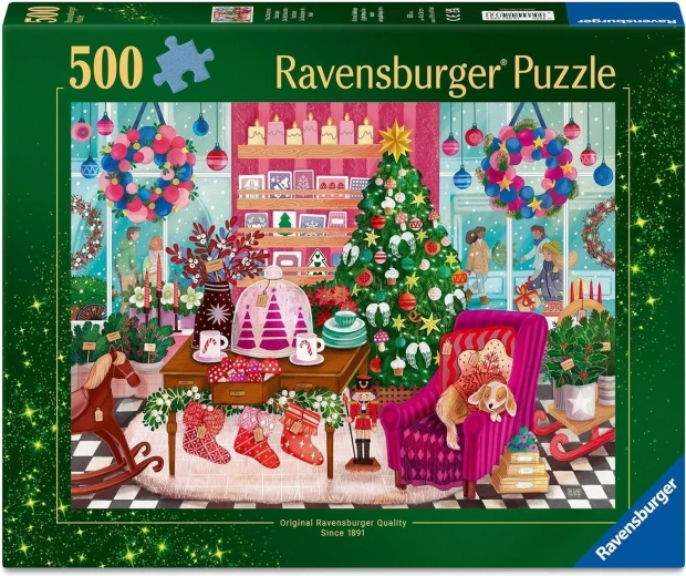 Παζλ Ravensburger Χριστουγεννιάτικο κατάστημα 500 κομμάτια