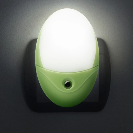 Phenom LED νυχτερινό φωτάκι προσανατολισμού με αισθητήρα φωτός, πράσινο