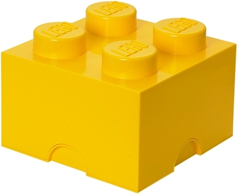 Κουτί αποθήκευσης Lego 4 κίτρινο