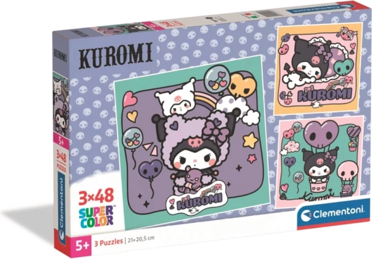 Παζλ CLEMENTONI Kuromi 3×48 κομμάτια