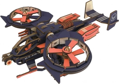 Woodcraft ξύλινο 3D παζλ μαχητικό αεροσκάφος