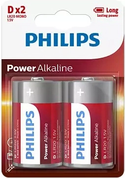 Αλκαλική μπαταρία Philips D 1,5 V Power Alkaline
