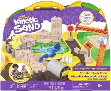 Kinetic Sand κινητική άμμος εργοτάξιο με αξεσουάρ 793 g