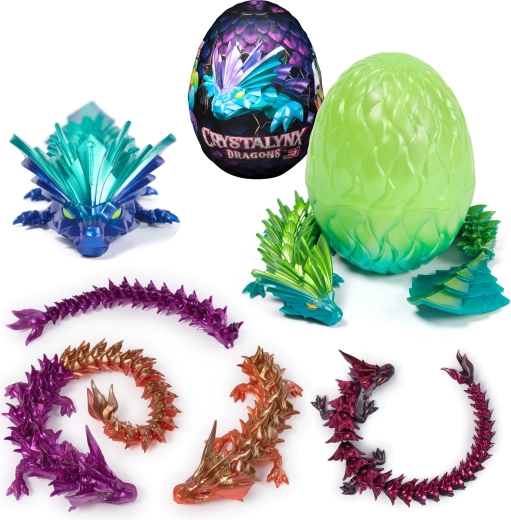 Crystalynx εύκαμπτοι δράκοι σε αυγουλάκι – συλλεκτική έκπληξη
