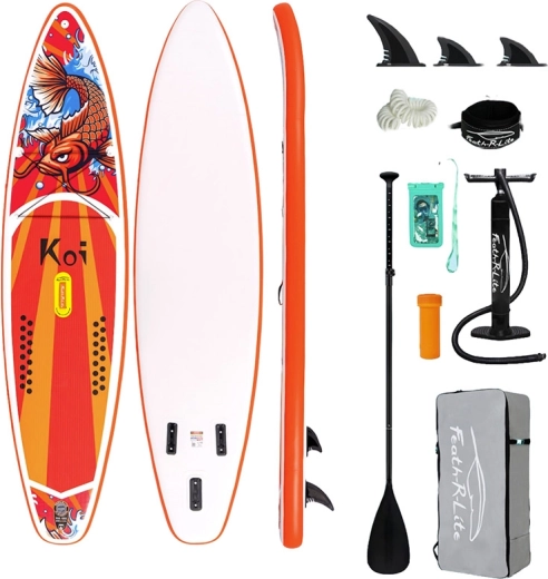 Φουσκωτό paddleboard Funwater Feath-R Lite Koi 350 × 83 × 15 cm