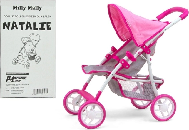 Milly Mally καρότσι για κούκλες Natalie Prestige Pink