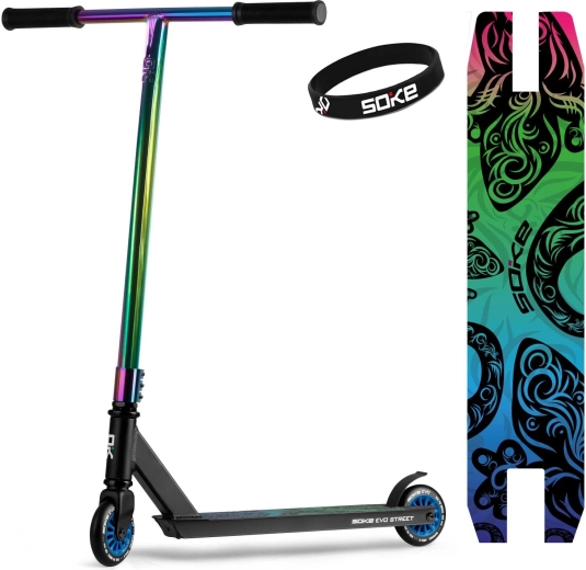 Freestyle σκούτερ Soke EVO street black rainbow