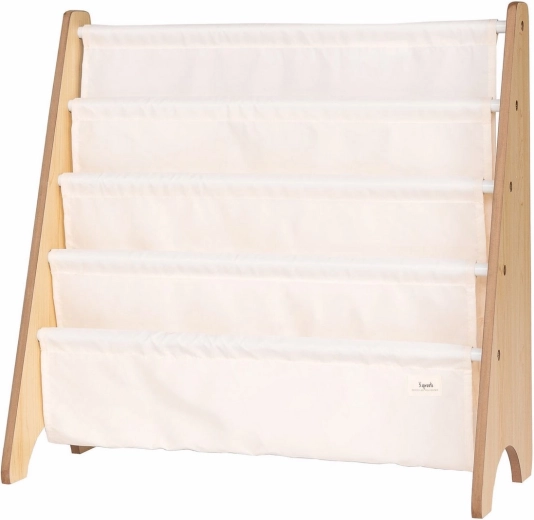 3 Sprouts ράφι βιβλίων recycled solid/cream