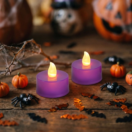 Μωβ LED ρεσώ για το Halloween, 2 τεμ.