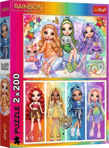 Παζλ 2×200 – κούκλες RAINBOW HIGH (ουράνιο τόξο)