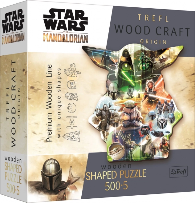 Ξύλινο παζλ TREFL The Mandalorian: Μυστηριώδης Grogu