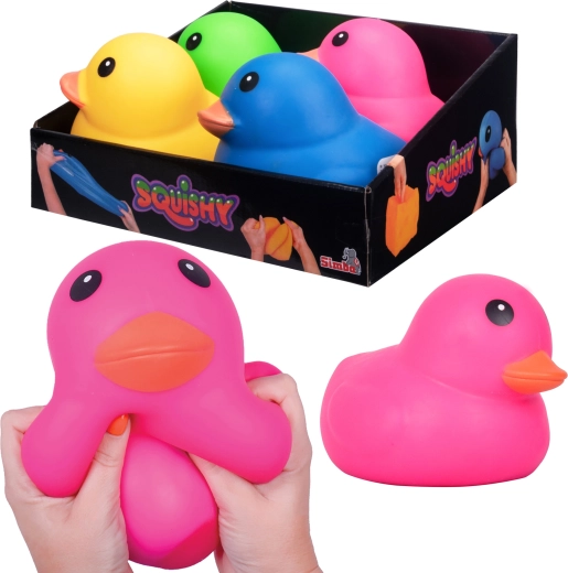Simba ροζ αντιστρές Squishy παπάκι για ζούληγμα 17 cm